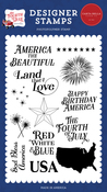 Happy Birthday America Stamp Set - Fourth Of July - Carta Bella