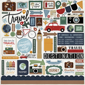 Let's Go Travel Element Sticker - Echo Park