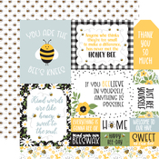 Multi Journaling Cards Paper - Bee Happy - Echo Park - PRE ORDER
