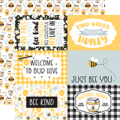 Journaling 6x4 Cards Paper - Bee Happy - Echo Park - PRE ORDER