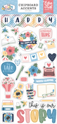Our Story Matters 6x13 Chipboard Accents - Echo Park - PRE ORDER