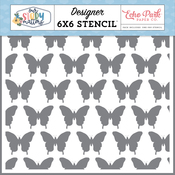 Simply The Best Butterflies Stencil - Our Story Matters - Echo Park - PRE ORDER