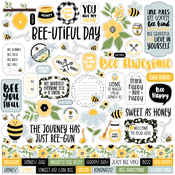 Bee Happy Element Sticker - Echo Park - PRE ORDER