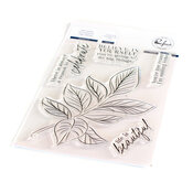 Detailed Leaf Stamp - Pinkfresh