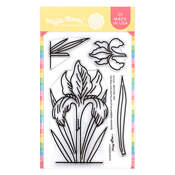 Sketched Iris Stamp Set - Waffle Flower Crafts
