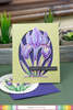 Sketched Iris Foil Plate - Waffle Flower Crafts
