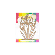Sketched Iris Foil Plate - Waffle Flower Crafts