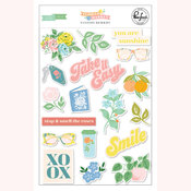 Flower Market Puffy Stickers - Pinkfresh Studio