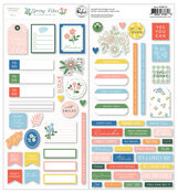 Spring Vibes Cardstock Stickers - Pinkfresh Studio