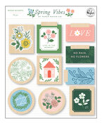 Spring Vibes Wood Accent Stickers - Pinkfresh Studio