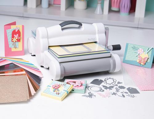 Die-cutting and embossing Machine Big Shot - Sizzix - Gray & Rose Gold, A5