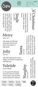 Festive Dictionary Definitions Clear Stamps Set - Sizzix