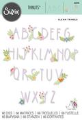 Floral Alphabet Thinlits Die Set - Sizzix
