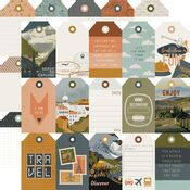Tags Elements Paper - Here + There - Simple Stories - PRE ORDER