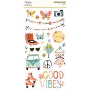 Boho Sunshine Chipboard Stickers - Simple Stories - PRE ORDER