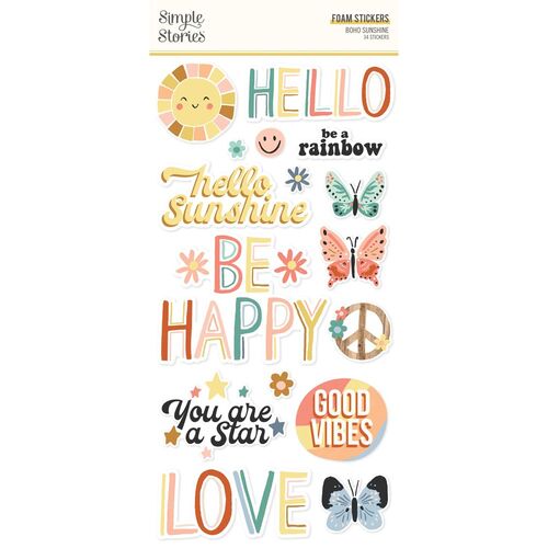 Boho Sunshine - Cardstock Stickers – Simple Stories