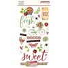 Simple Vintage Berry Fields Chipboard Stickers - Simple Stories