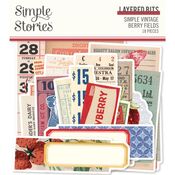 Simple Vintage Berry Fields Layered Bits & Pieces - Simple Stories