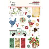 Simple Vintage Berry Fields Sticker Book - Simple Stories
