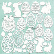 Easter Set Chipboard Diecuts - Mintay Chippies - Mintay Papers