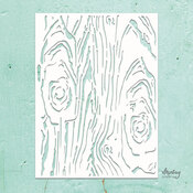 Woodgrain Stencil - Kreativa - Mintay Papers