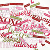 ARToptions Rouge Chipboard Words - 49 and Market