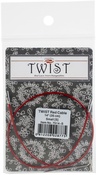 Small - ChiaoGoo TWIST Red Lace Interchangeable Cables 14"