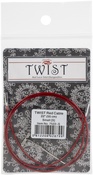 Small - ChiaoGoo TWIST Red Lace Interchangeable Cables 22"