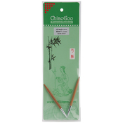 Size 7/4.5mm - ChiaoGoo Bamboo Circular Knitting Needles 12"