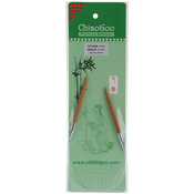 Size 8/5mm - ChiaoGoo Bamboo Circular Knitting Needles 12"