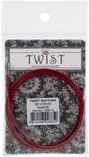 Small - ChiaoGoo TWIST Red Lace Interchangeable Cables 50"