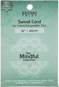 Teal - Knitter's Pride-Mindful Swivel Cords 8" (16" W/Tips)