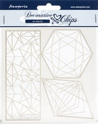 Geometry - Stamperia Decorative Chips 5.5"X5.5"