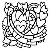 Heart Window - Woodware 6"X6" Stencil