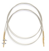 Stainless Steel W/Gold Plated Connectors - Lantern Moon Swivel Cords 8" (16" W/Tips)