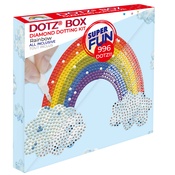 Rainbow Smile - Diamond Dotz Diamond Art Box Kit 6"X6"