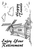 002 Windmill - The Card Hut Clear Stamps 6"X4" By Dennis Lewan