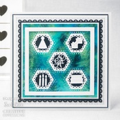 Square Collection - Hexagon Aperture - Creative Expressions Craft Dies By Sue Wilson