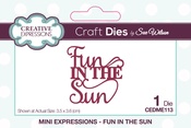 Mini Expressions- Fun In The Sun - Creative Expressions Craft Dies By Sue Wilson