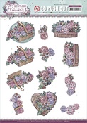 Flowers & Rattan, Stylish Flowers - Find It Trading Yvonne Creations Punchout Sheet