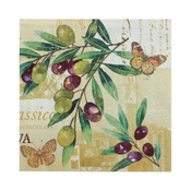 Olive Orchard - Little Birdie Decoupage Napkin 12"X12"
