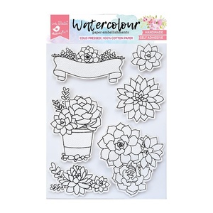 Floral Garden - Little Birdie Watercolor Embellishment 6/Pkg