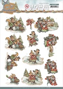 Snowfun, A Gift For Christmas - Find It Trading Yvonne Creations Punchout Sheet