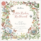 Little Robin Redbreast - Craft Consortium Double-Sided Paper Pad 12"X12" 40/Pkg