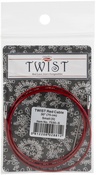 Small - ChiaoGoo TWIST Red Lace Interchangeable Cables 30"