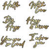 Foil Script: Love Hot Foil Plate & Honey Cuts - Honey Bee Stamps