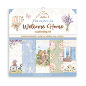 Create Happiness Welcome Home 8x8 Paper Pad - Stamperia