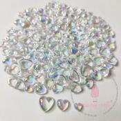 Rainbow Heart Assorted Water Droplet Embellishments - Dress My Craft