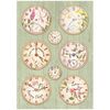 Clocks Rice Paper - Create Happiness Welcome Home - Stamperia