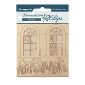 Windows Decorative Chips - Create Happiness Welcome Home - Stamperia